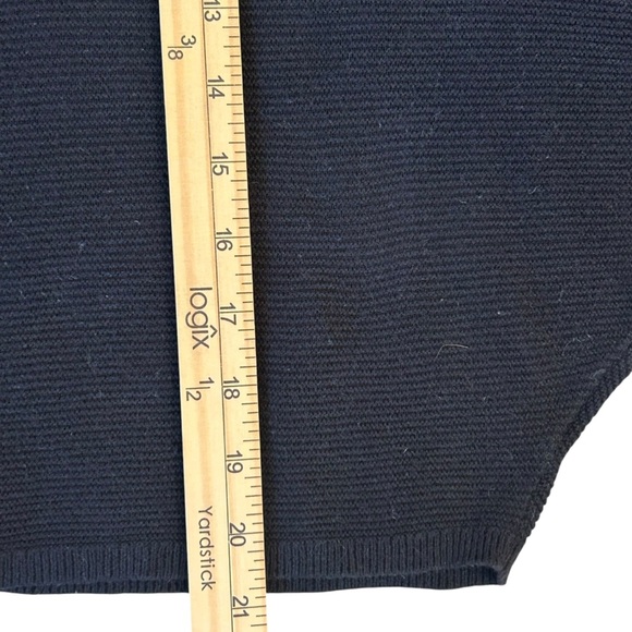 Lucky Brand Black Mock Turtleneck Cropped Boxy Sweater Size Small - Picture 6 of 9